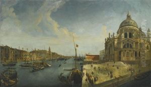 Venice, A View Of Santa Maria Della Salute And The Entrance To The Grand Canal, Looking East by Michele Marieschi