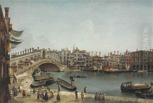 Venice: The Rialto From The Riva Del Vin - view 1