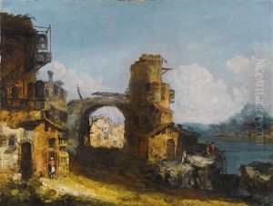 Capriccio With Ruins On The Coast by Michele Marieschi