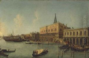 The Bacino Di San Marco, Venice, With The Doge's Palace