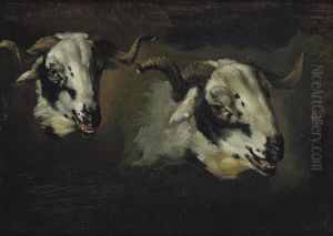 A Study Of Goat Heads by Nicasius Bernaerts