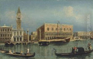 The Bacino Di San Marco, Venice, With The Piazzetta And The Doge's Palace by Michele Marieschi
