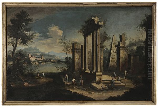 Capriccio View Of Ruins, With Distant Town - view 1