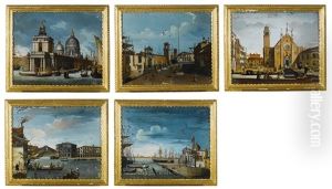 Venetian Views (5 Works) by Michele Marieschi