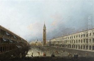 A View Of The Piazza San Marco, Venice by Michele Marieschi