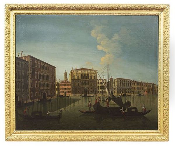 The Grand Canal, Venice With A View Of Ca Foscari, Rio Di Ca Foscari And Palazzo Balbi - view 1