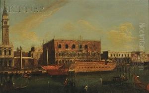 The Molo, Venice, From The Bacino Di San Marco by Michele Marieschi