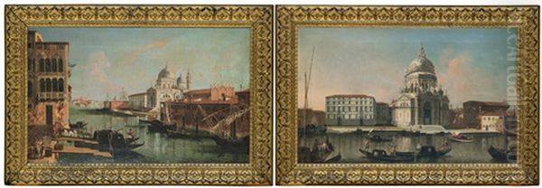 Vyer Over Santa Maria Della Salute, Venedig (pair) - view 1