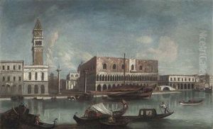 The Bacino Di San Marco, Venice, Looking East, With The Zecca, The Libreria, The Piazzetta Of Saint Mark And The Ducal Palace by Michele Marieschi