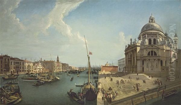 The Grand Canal, Venice, Looking Towards Santa Maria Della Salute - view 1