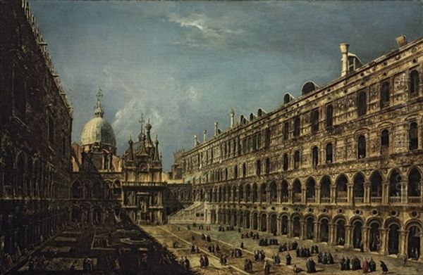 The Courtyard Of The Doge's Palace, Venice - view 1