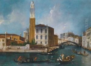 Der Canale Grande In Venedig Mit Dem Palazzo Labia Und Cannareggio by Michele Marieschi