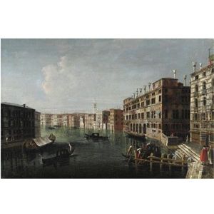 Veduta Del Canal Grande (+ Venezia, La Piazzetta Verso San Giorgio; Pair) by Michele Marieschi