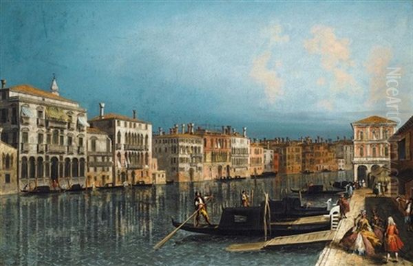 Venice, A View Of The Grand Canal Looking Towards The Pescheria - view 1