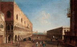 Venice, A View Of The Piazzetta Looking South