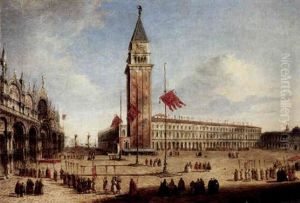 Venice - Ansicht Des Markusplatzes Mit Prozession