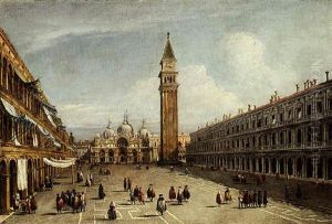 The Piazza San Marco, Venice, Looking East Along The Central Line by Michele Marieschi