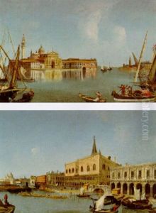 Veduta Dell'isola Di San Giorgio Con La Punta Della Guidecca