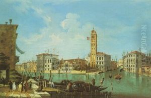 Venice, The Grand Canal At The Entrance To The Canareggio by Michele Marieschi