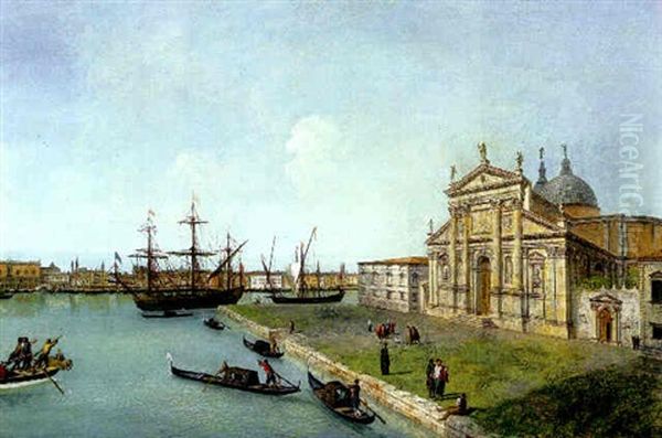 View Of San Giorgio Maggiore, Venice, The Palazzo Ducale In The Distance - view 1