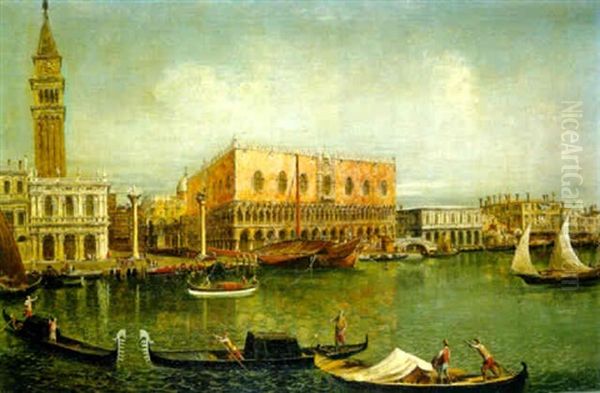 The Molo, Venice, From The Bacino Di S.marco - view 1