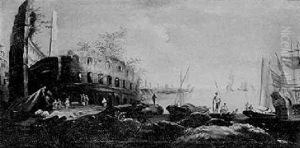 Caprice De Port Mediterraneen by Michele Marieschi