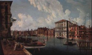 The Grand Canal, Venice, With The Ca' Corner Della Regina by Michele Marieschi