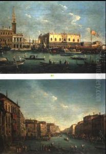 The Doge's Palace & The Grand Canal, Venice by Michele Marieschi