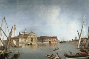 A View Of The Church And Convent Of San Giorgio Maggiore,   Venice, Seen From The Bacino