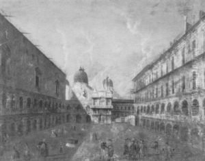 Veduta Di Piazza S. Marco by Michele Marieschi