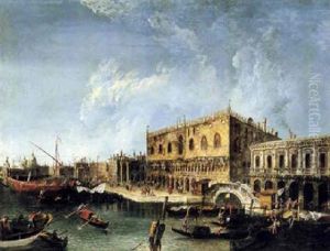 A View Of The Doge's Palace, Venice And The Bacino Di S.    Marco