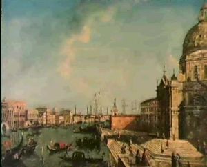 Le Grand Canal Avec Santa Maria Della Salute