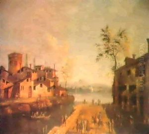 Un Village Avec Son Quai Au Bord De L'adriatique