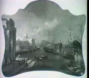 A Mediterranean Harbor by Michele Marieschi