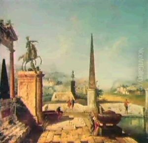 Capriccio Con Ruderi E Obelis-co