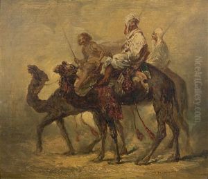 Les Dromadaires by Prosper-Georges-Antoine Marilhat