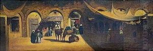 Place En Orient by Prosper-Georges-Antoine Marilhat