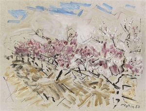 Peach Trees In Blossom, Saddle River District, New Jersey No. 1 by John Marin