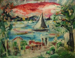 Untitled (harbor Sunset Scene) by John Marin