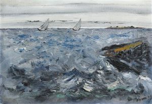 Two Sloops On A Squally Sea
