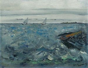 Two Sloops On A Squally Sea