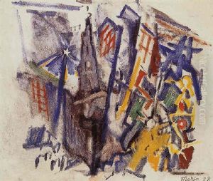 Related To St.paul's New York by John Marin
