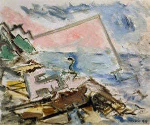 Morning Scene: Sea And Ledges by John Marin