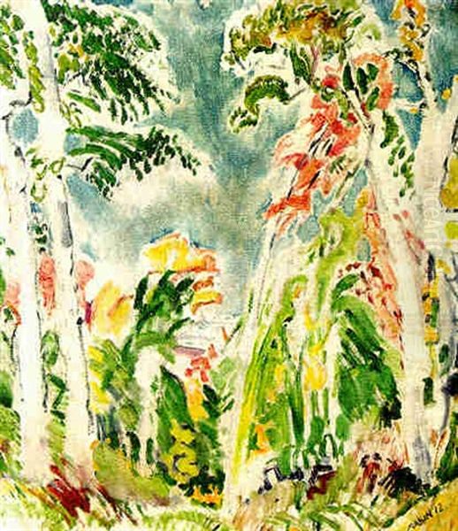 Trees And Hillside - view 1