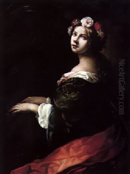 Saint Cecilia Playing The Virginals - view 1