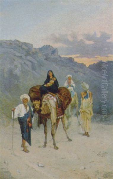 Famiglia Araba Nel Paesaggio - view 1