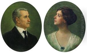 Two Family Portraits by Ion Marinescu-Valsan