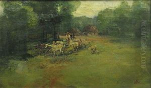 With The Goats by Ion Marinescu-Valsan