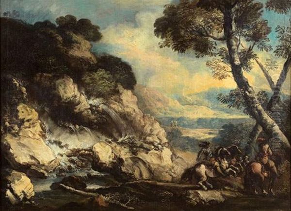 Cavaliers Dans Un Paysage - view 1