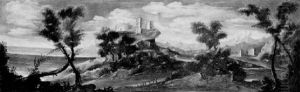 Paesaggio Costiero Con Castello Arroccato